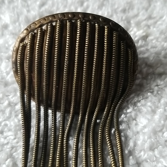 Vintage Jack Smile fringe clip-on earrings - Picture 2 of 6